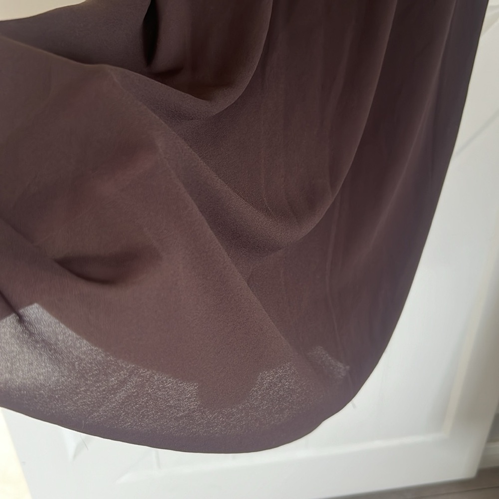 Forever 21 Chiffon brown long dress size:S NWT - Picture 7 of 8
